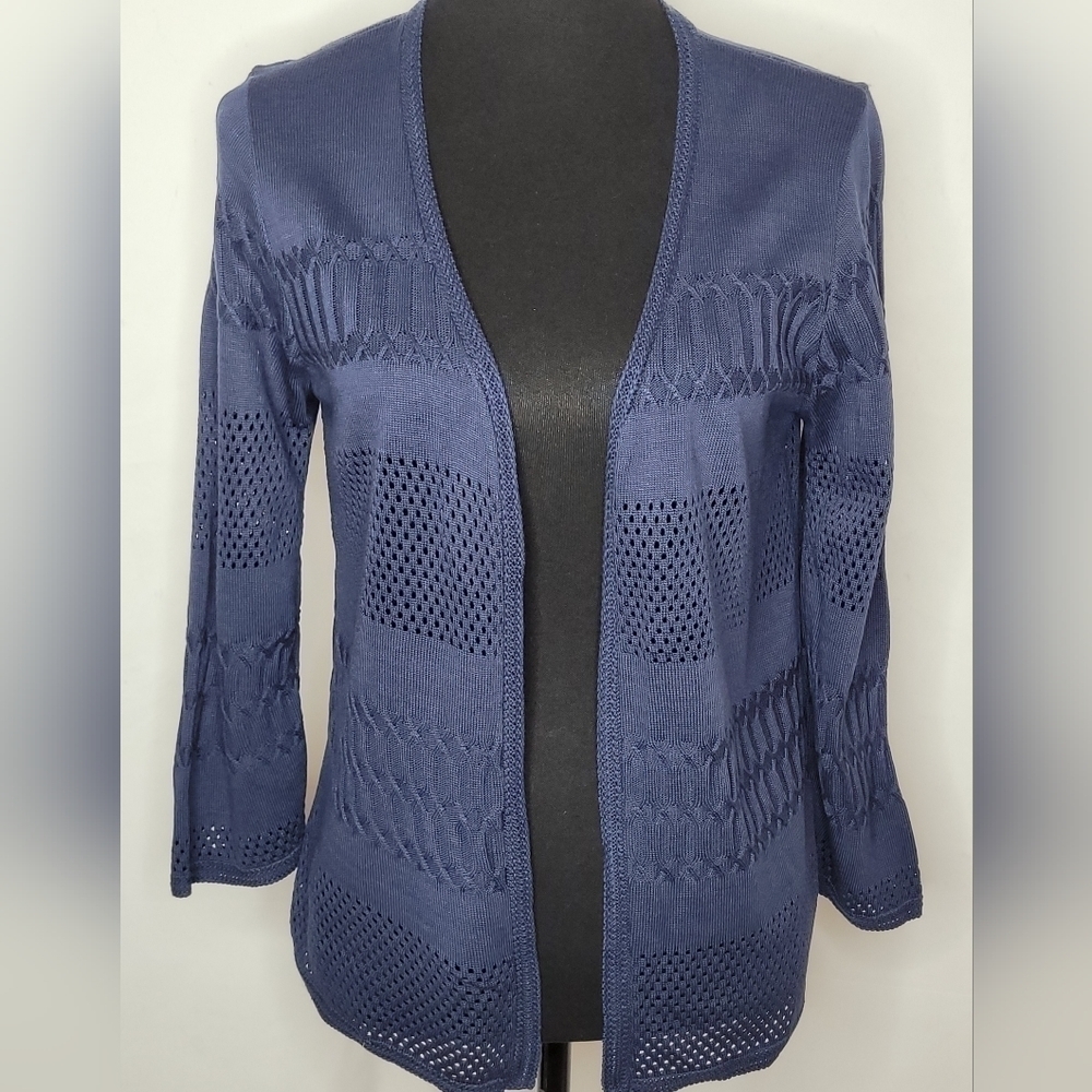 Alfred Dunner Open Front Cardigan - Size MP